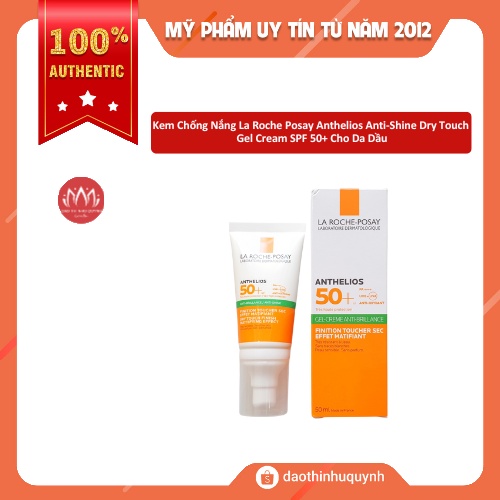 Kem Chống Nắng La Roche Posay Anthelios Anti-Shine Dry Touch Gel Cream SPF 50+ Cho Da Dầu Chống Nước Kháng Mồ Hôi 50 ml