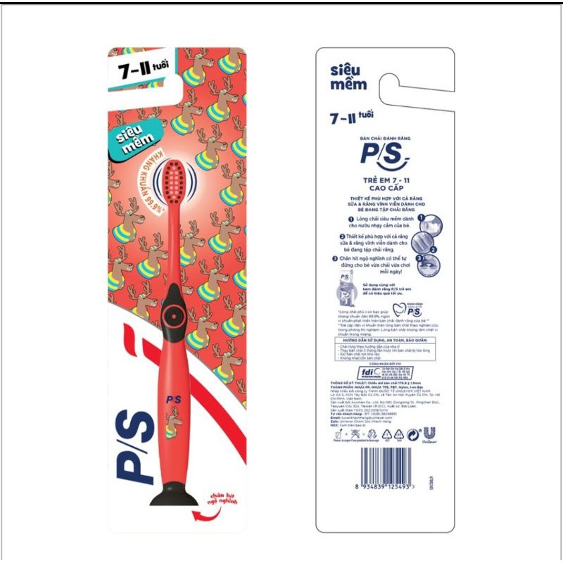 Bàn chải đánh răng Trẻ em P/S Super Kid 7-11 tuổi