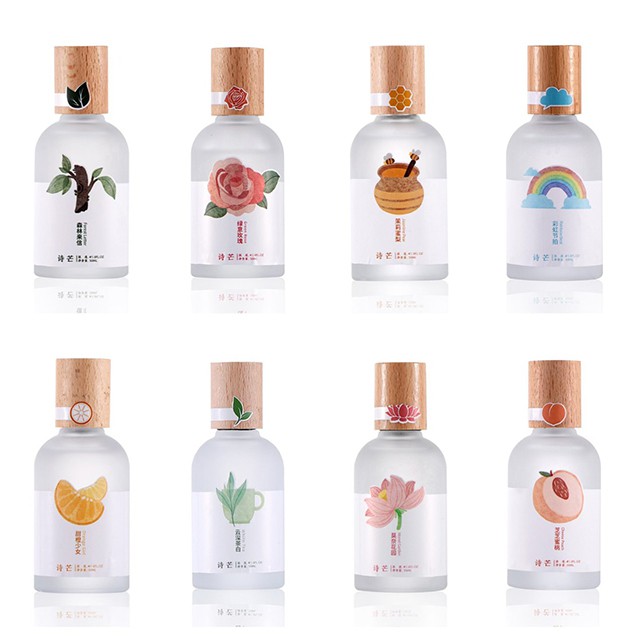 Nước Hoa Body Mist Shimang Mẫu Mới Nắp Gỗ Thân Thủy Tinh