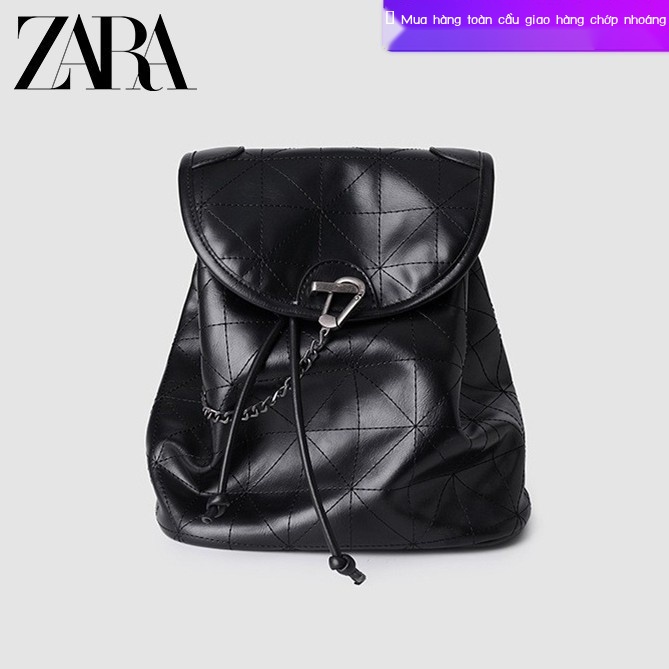 balo nữ、balo mini、balo nữ dễ thương、balo xinh、balo đa năng Zara Ba Lô Dây Rút Sức Chứa Lớn Đính Đá Thời Trang 2022 Cho Nữ