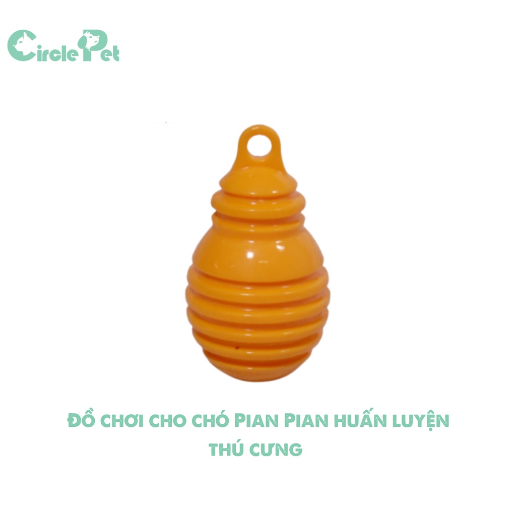 Đồ Chơi Cho Chó Pian Pian Bằng Cao Su Hình Bí Ngô Giúp Làm Sạch Răng - Circle Pet