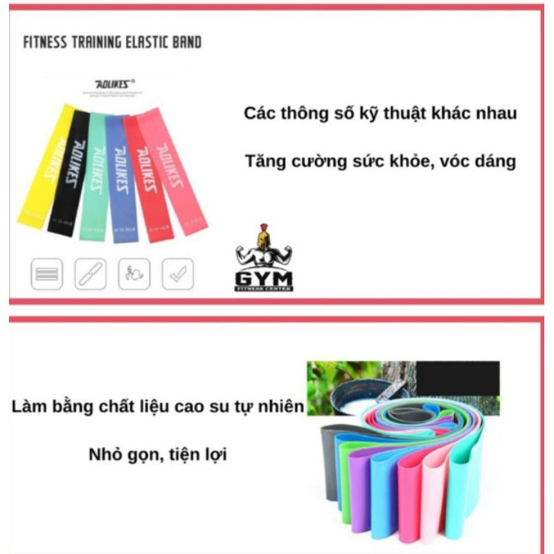 Dây kháng lực Miniband , dây cao su kháng lực Aolike tập luyện