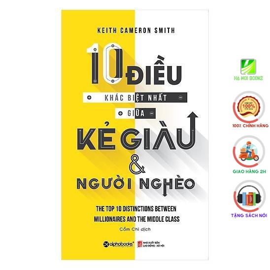 Sách Alphabooks - 10 điều khác biệt nhất giữa kẻ giàu và người nghèo