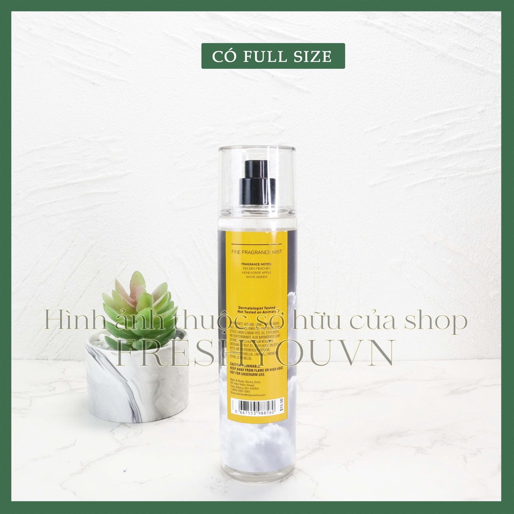Afternoon Sunshine - Xịt thơm toàn thân body mist khác Bath & Body Works - fresh you