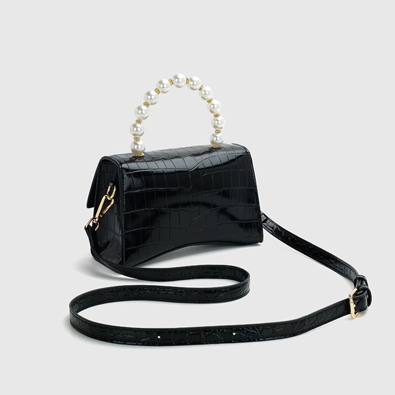 Túi xách tay đeo vai IELGY dáng vuông nhỏ da cá sấu thời trang đơn giản dành cho nữ