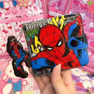 BÓP VÍ TIỀN NGANG 2 MẶT HÌNH NGƯỜI NHỆN SPIDERMAN MÀU ĐỎ CHO TRẺ EM BÉ TRAI (THÁI LAN) - 120NSPNG0017 - (9.5x1x9cm)