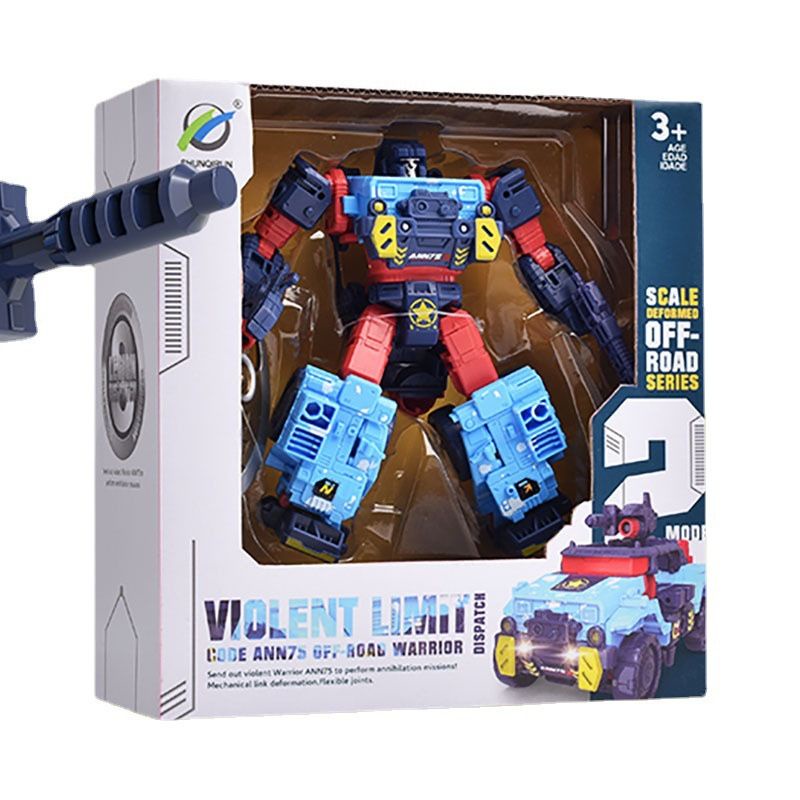 robot biến hình biến xe jeep (hound) cao 18cm)