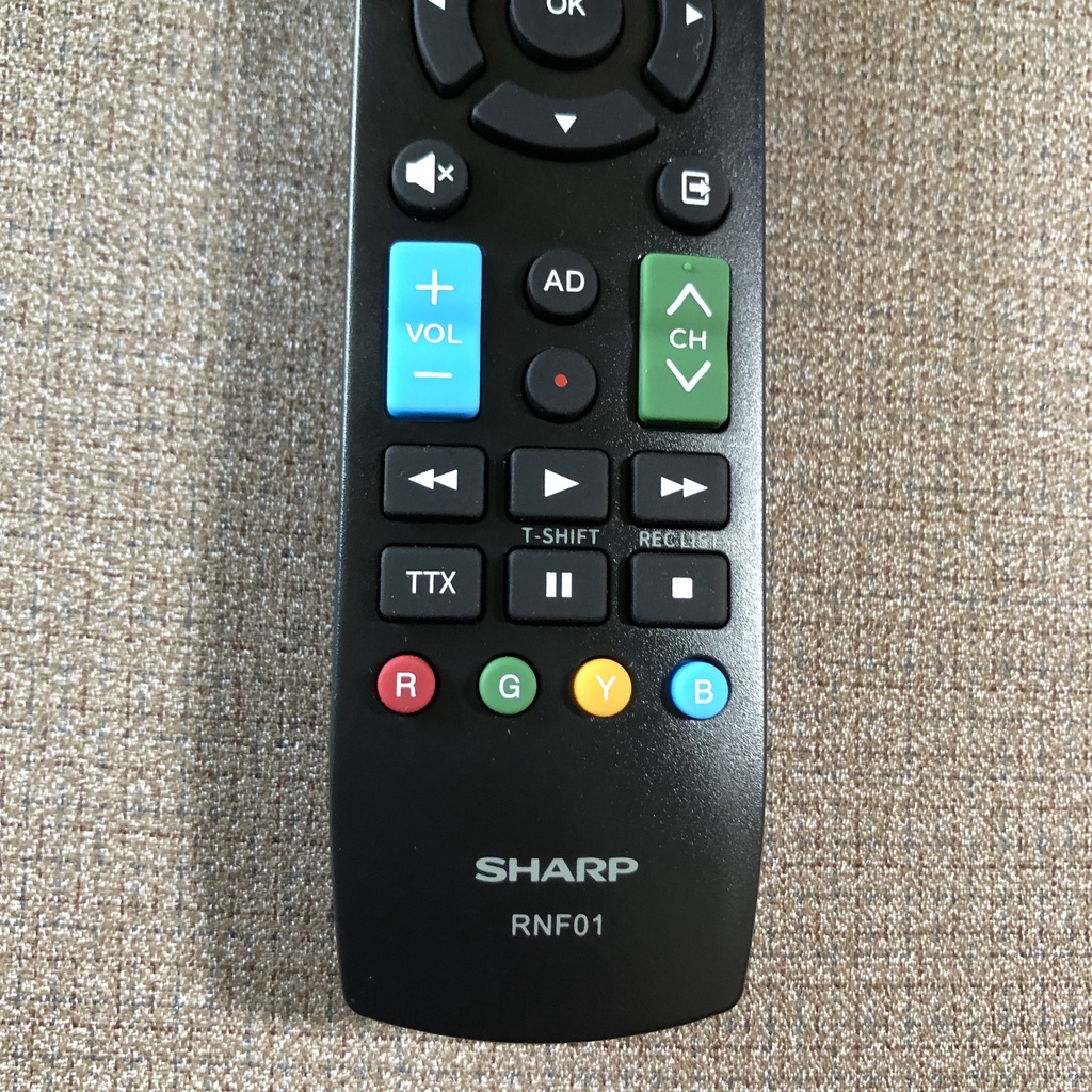 Điều khiển tivi SHARP RNF01 - Điều khiển tivi Sharp Smart - tặng kèm pin và bảo hành 3 tháng