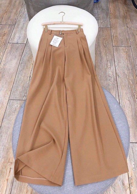 Quần ống rộng eo chun dễ mặc