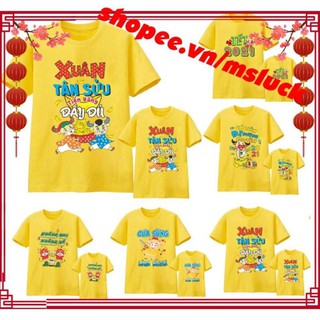 Áo thun Chúc Mừng Năm Mới - Áo thun Happy New Year 2021, TÂN SỬU, Áo Thun Tết 2021, ÁO THUN NAM NỮ
