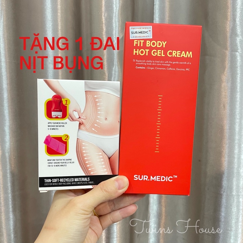 Thanh Lăn Massage Tan Mỡ Sur.medic Fit Body Hot Gel Cream