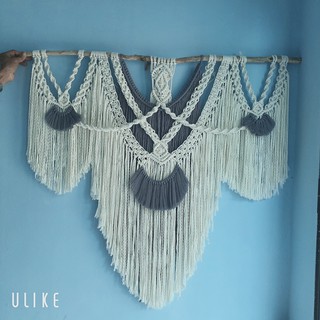 Mành macrame treo cửa sổ, treo tường,decor phòng,ảnh thật shop tự chụp