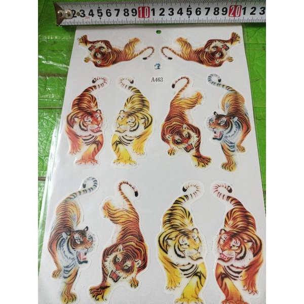 Bộ tem nổi 10 hình cọp 3D siêu đẹp