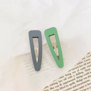 combo 2 Kẹp tóc mái kiểu Hàn Quốc màu trơn dễ thương