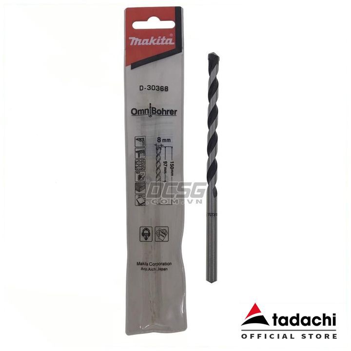 Mũi khoan đa năng đuôi tròn 8.0mm Makita D-30368 | DCSG