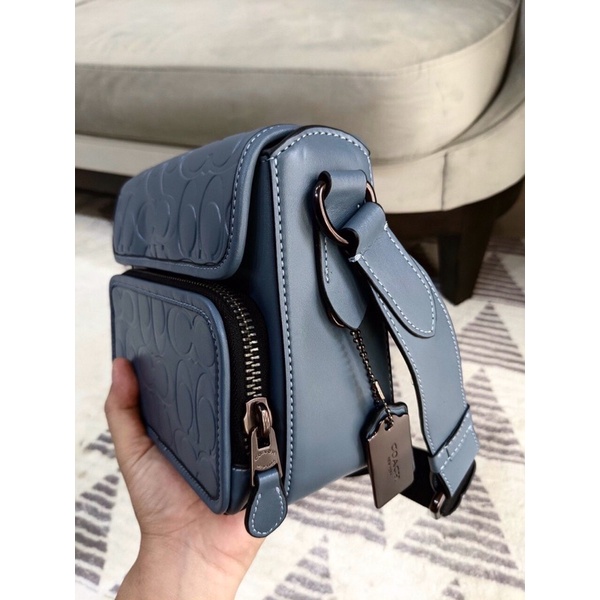 Túi Co ach nam auth tuồn da thật