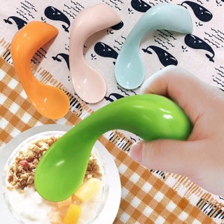 Thìa cong ăn dặm thìa cho bé ăn dặm thìa tập xúc thìa ăn dặm cho bé xúc dễ dàng