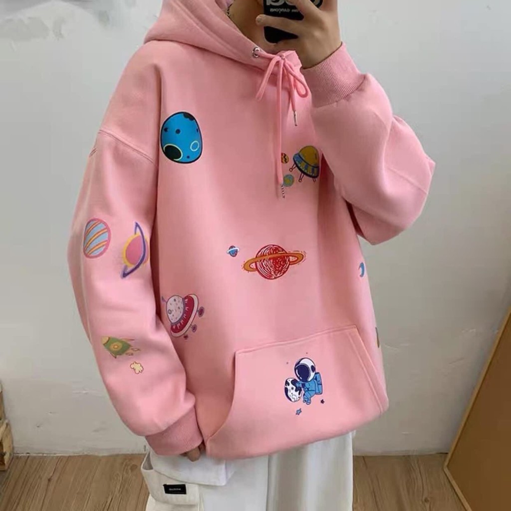 Áo hoodie unisex THE 1996 Áo nỉ form rộng nam nữ H-011 GALAXY 4 màu | BigBuy360 - bigbuy360.vn