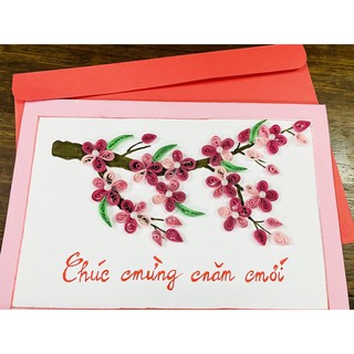 Thiệp chúc mừng năm mới quiling handmade