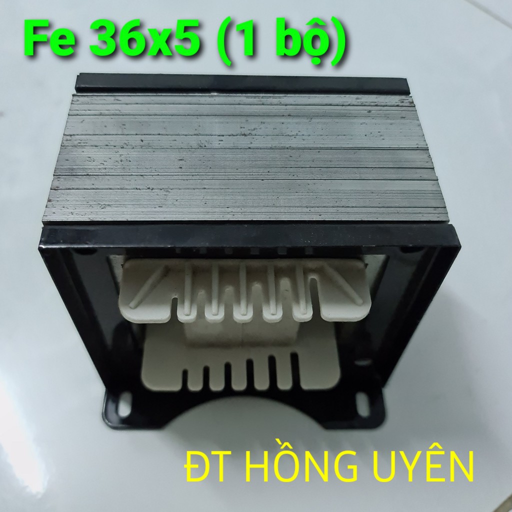 Fe quấn biến áp 36x5. Phe biến áp Đầy đủ Fe + khuôn nhựa quấn biến áp + 2 Bát sắt