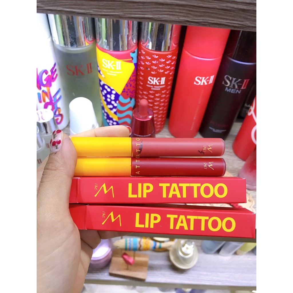 [ĐỌC KỸ MÔ TẢ] Son kèm lì lâu trôi LIKE M LIP TATTOO (Hàn Quốc) màu 22 và 23