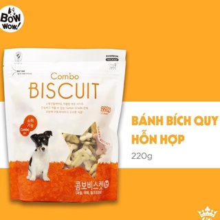 BÁNH BÍCH QUY HỖN HỢP DÀNH CHO CHÓ BOWBOW 220g