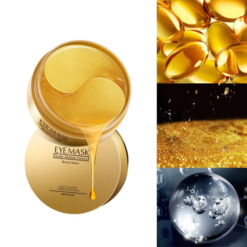24k Gold Gel Collegan Eye Mask Hydrating Firming Skin Remove Dark Circles
