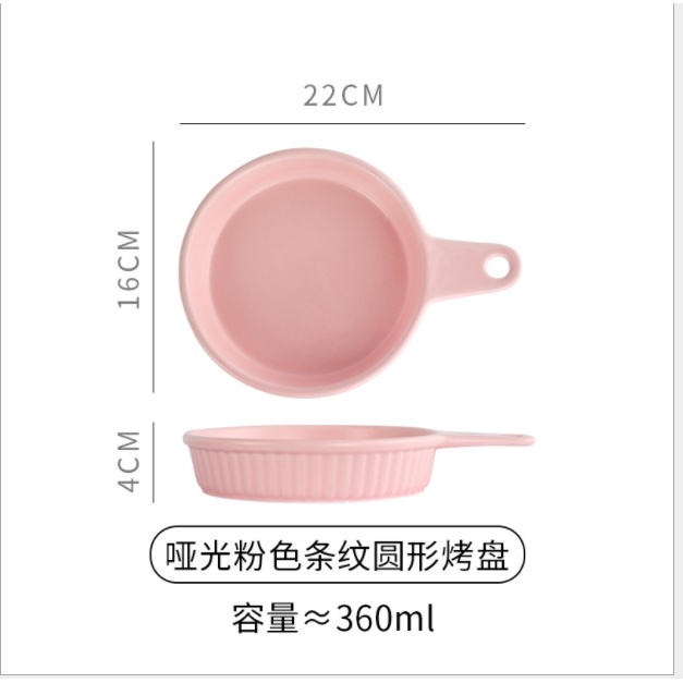 Chén đĩa màu hồng xinh xắn