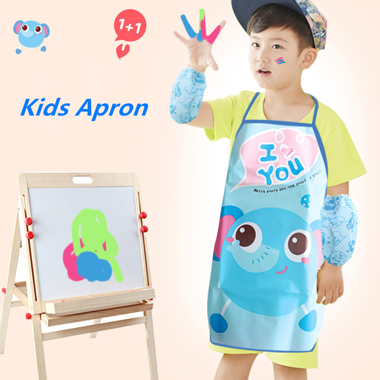 Yếm ăn chống thấm nước hoạ tiết hoạt hình cho bé