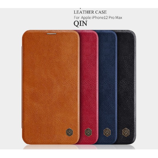 Bao da Nillkin Qin Cho iPhone 12/ 12 Pro/ 12 Pro Max Chính hãng da xịn - có khe để thẻ | BigBuy360 - bigbuy360.vn