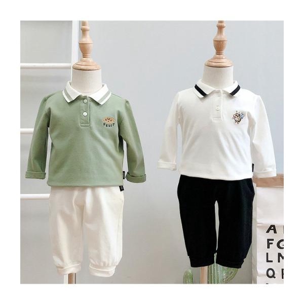 Áo polo bé trai,Áo Thun  Dài Tay Họa Tiết Thêu Hoạt Hình Thời Trang Theo Phong Cách Hàn Quốc Cho Bé Trai