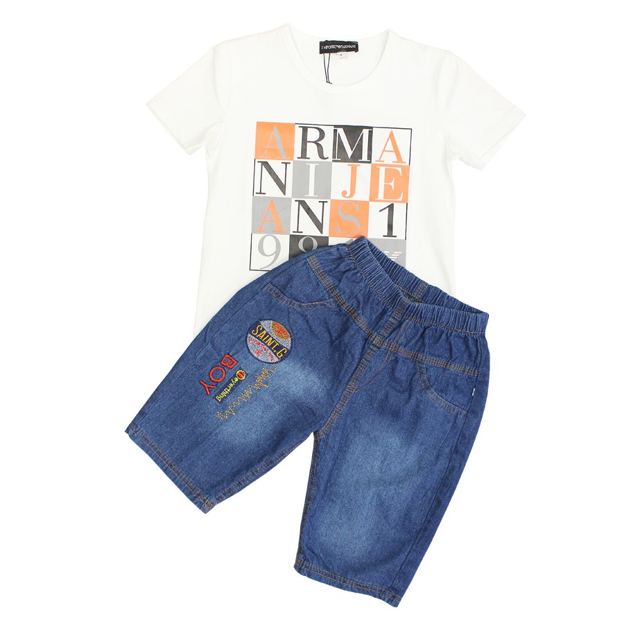 Quần Short Jean giả túi mềm cho bé Trai - Mẫu ngẫu nhiên size 15-30kg