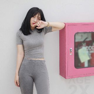 Quần Legging Xám Trơn #AGE2X