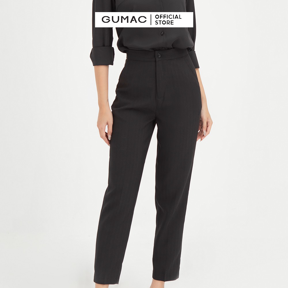 Quần tây nữ cơ bản GUMAC đồ công sở thanh lịch QB401