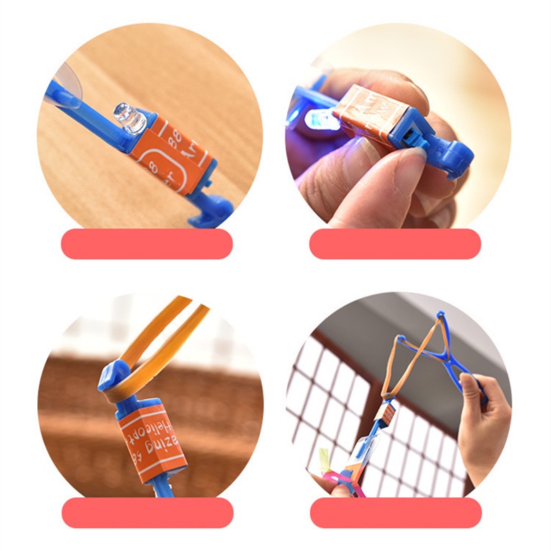 Đồ chơi chong chóng xoay có đèn LED Trực Thăng Đồ Chơi Hình Tên Lửa Có Đèn LED Đồ chơi chong chóng