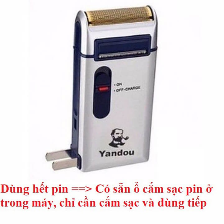Máy cạo râu khô nam cao cấp Yandou SC W301U sạc điện, dao cạo râu đa năng