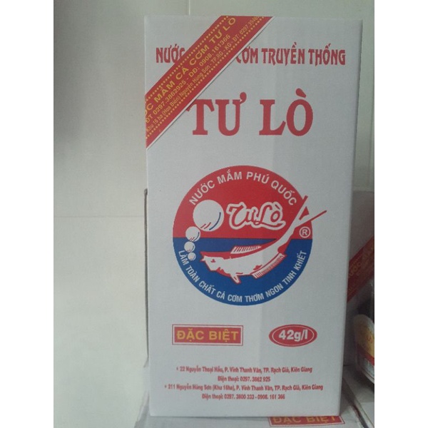 Nước mắm truyền thống Tư Lò Kiên Giang 2 chai 650ml 42 độ đạm