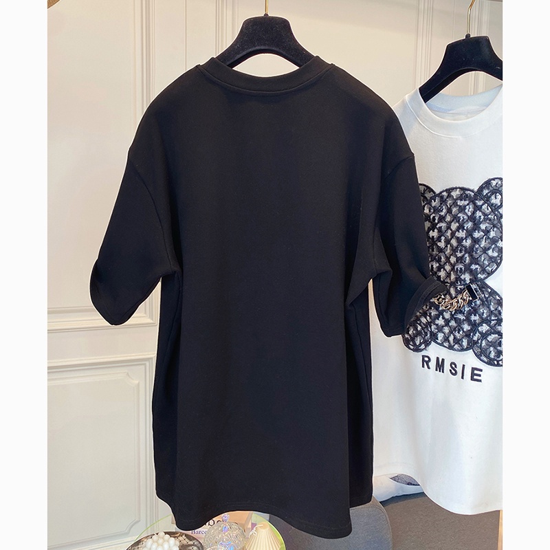 NRVP Áo Thun Cotton Tay Ngắn Cổ Tròn Thời Trang Mùa Hè Phong Cách Hàn Quốc Dành Cho Nữ