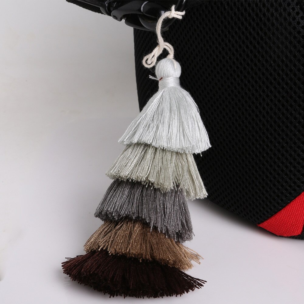 Dây tua rua 5 lớp 15cm bằng lụa polyester dùng trang trí tiệc cưới DIY
