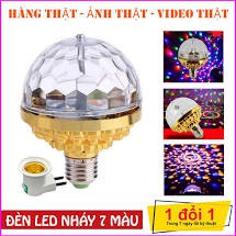 đèn led vũ trường xoay 7 màu cảm ứng theo nhạc mẫu mới cực hot 2020