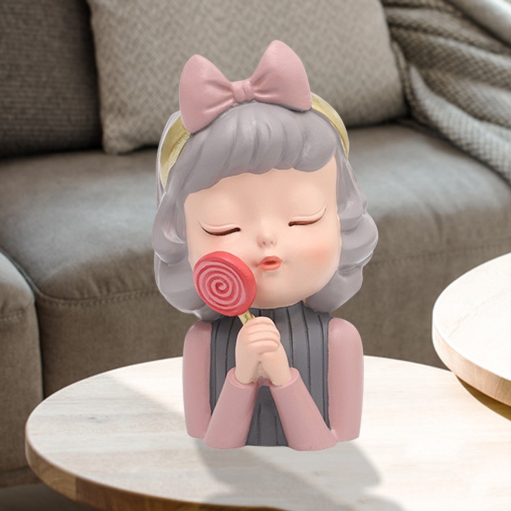 Chậu Cây Nhỏ Hình Cô Gái Dễ Thương