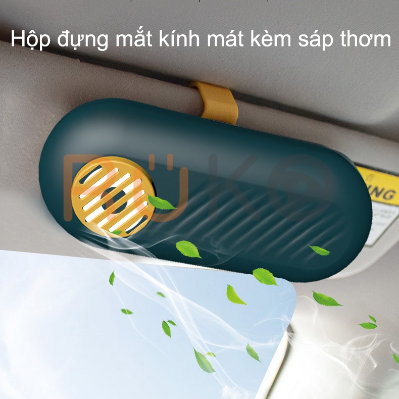 Hộp đựng kính râm kèm sáp thơm trên ô tô