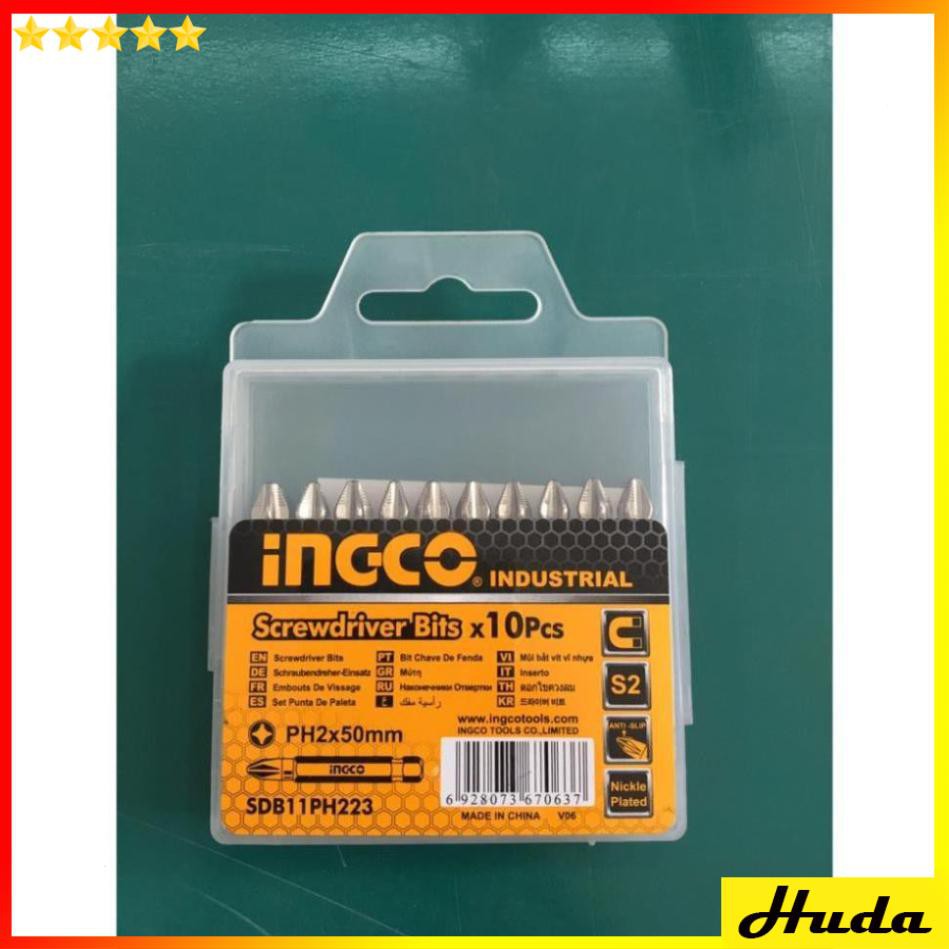 PH2X50MM Mũi bắt vít vĩ nhựa hiệu Ingco-SDB11PH223  LKJ