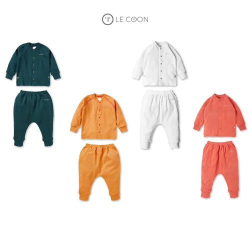 LE COON | Bộ Đồ Khuy Cài | COMFY | 0-3 tuổi