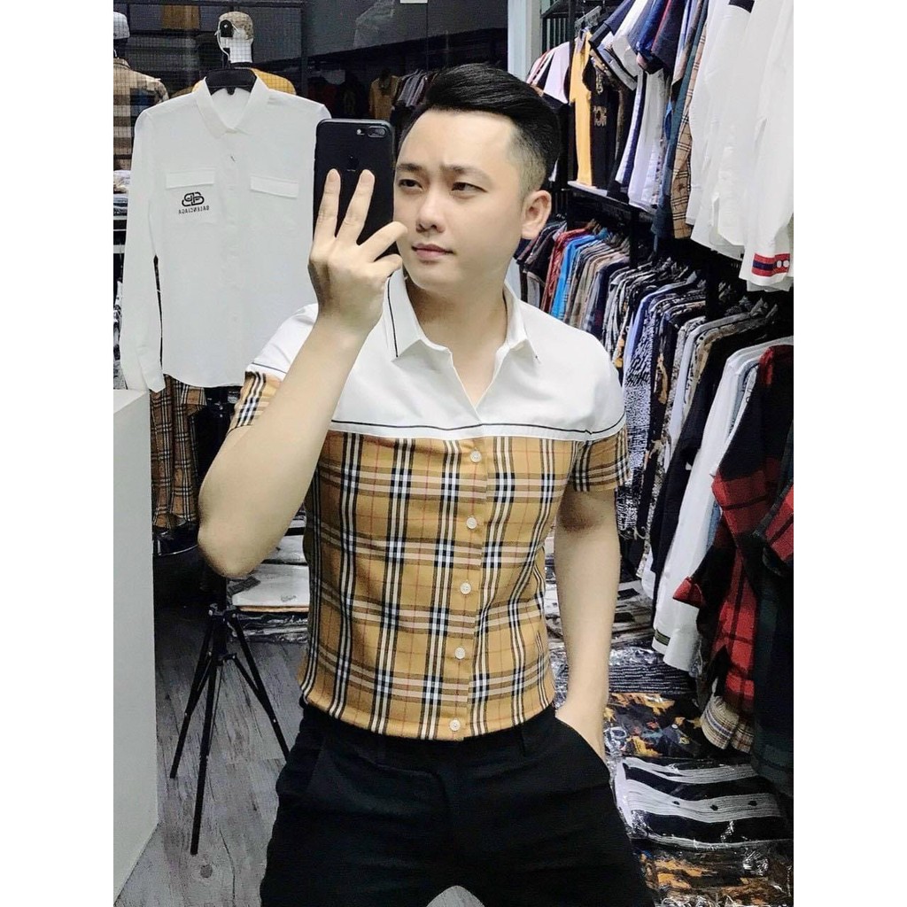 Áo sơ mi nam mềm mịn không nhăn cao cấp họa tiết thời trang đẳng cấp M34