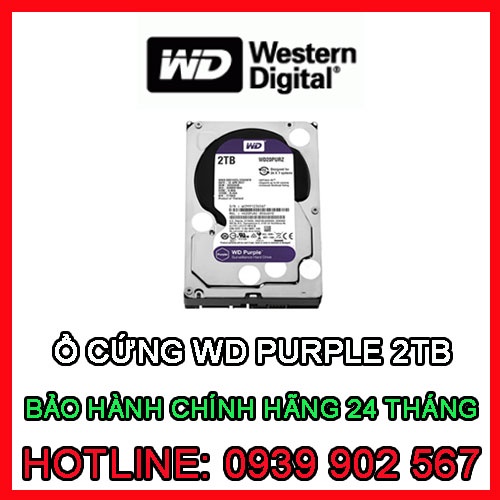 Ổ cứng gắn trong chuyên dụng cho camera WD Purple 2TB