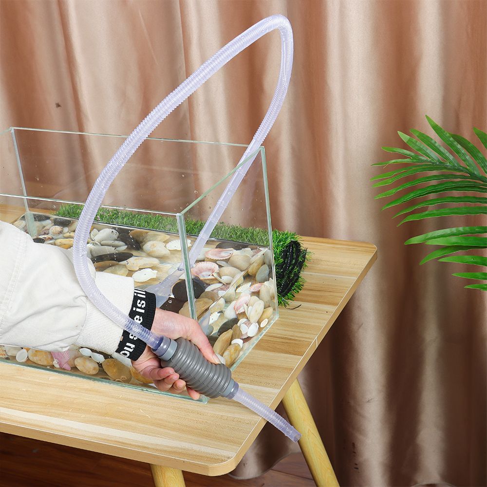 Máy hút làm sạch bể cá thiết kế nhỏ gọn siêu bền kèm ống lọc thay nước tiện ích