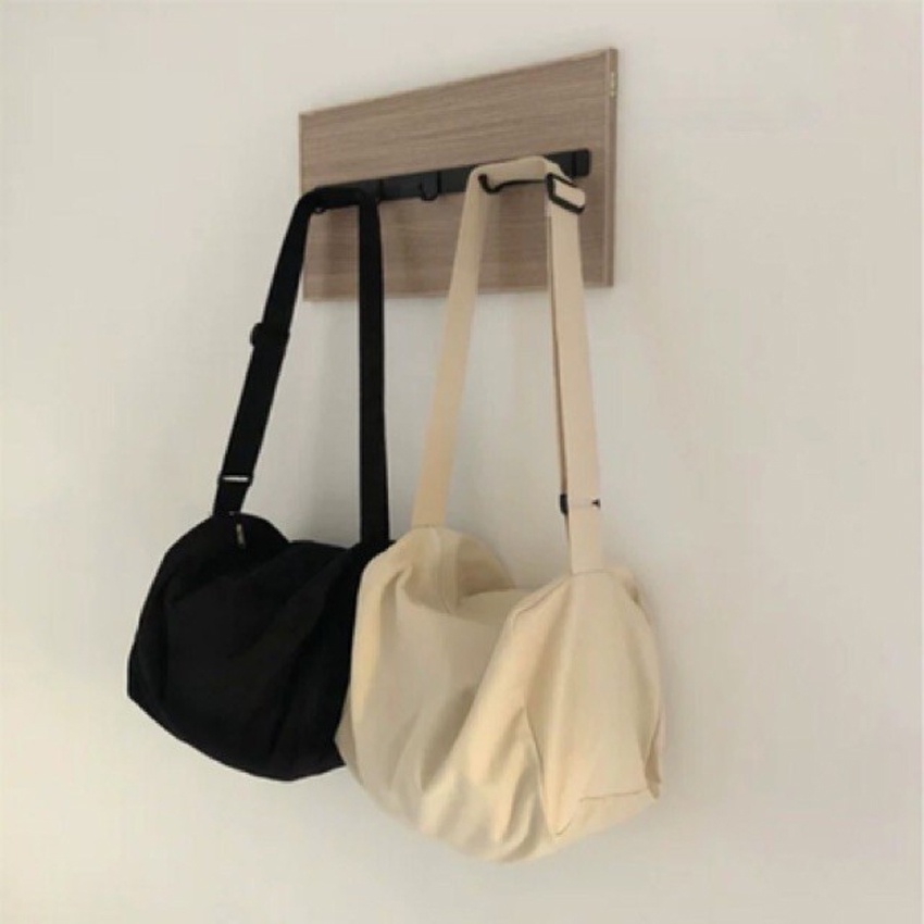 Túi tote đeo chéo trống siu to Bag.Thanhthu có khoá kéo và túi con vải canvas phong cách Ulzzang để được sách 551