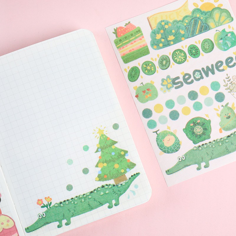 Enjoymore 🌃 Set 4 Tấm Hình Dán City Night Trang Trí Sáng Tạo Sổ Tay Bullet Journal Scrapbook Sticker Miếng