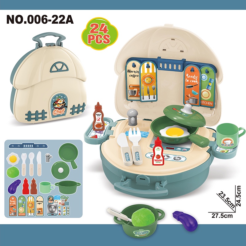 Bộ 6 Món Đồ Chơi Nhà Bếp Vui Nhộn Cho Bé Trai Gái